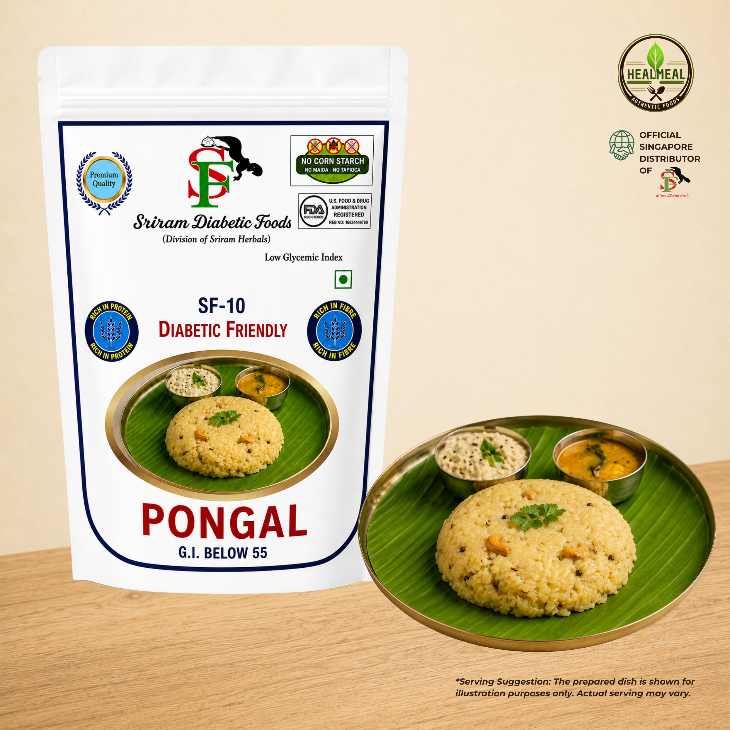 SF-10 Low GI* Diabetic-Friendly Pongal Mix